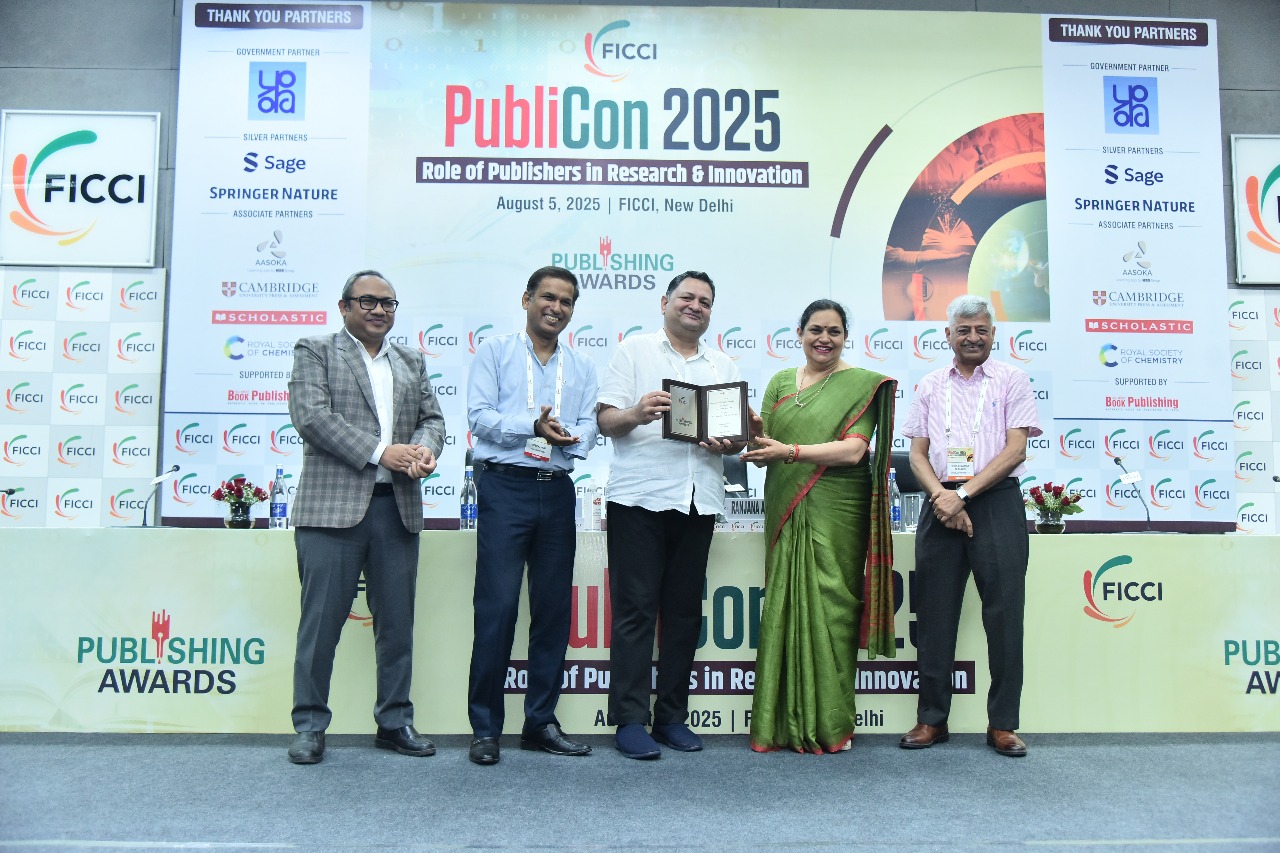 FICCI के PubliCon 2025 में शोध और नवाचार में प्रकाशकों की भूमिका को रेखांकित किया गया; FICCI पब्लिशिंग अवॉर्ड्स ने प्रकाशन उद्योग के उत्कृष्ट कार्य को किया गया सम्मानित