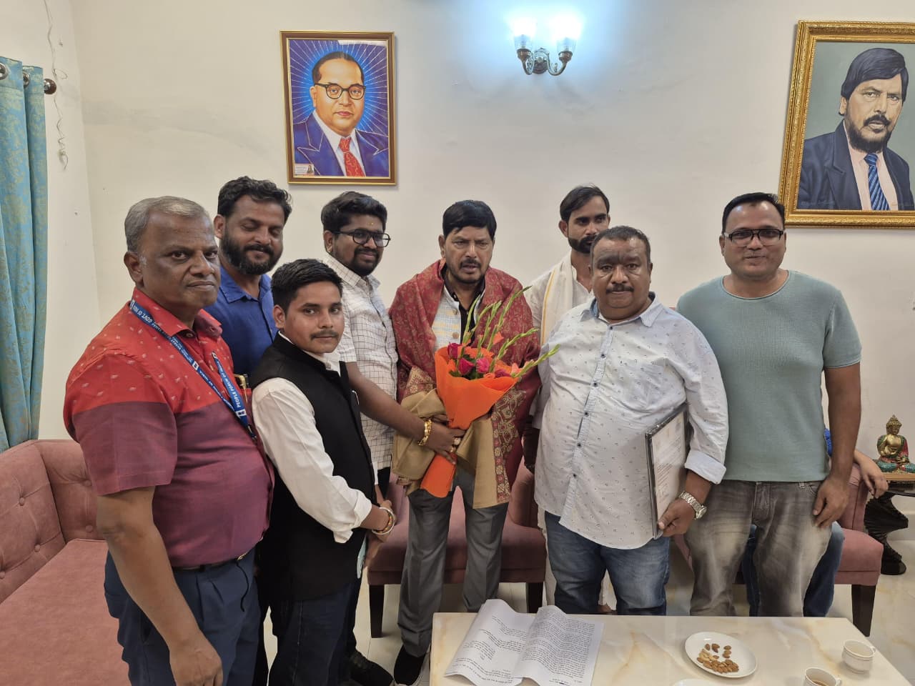 डॉ. भार्गव मल्लप्पा ने समाजिक न्याय एवं अधिकारिता राज्यमंत्री डॉ. रामदास अठावले से की भेंट