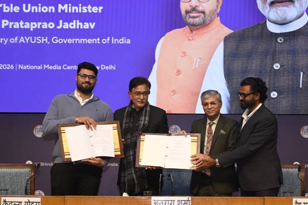 आयुषएक्सील और जेप्टो ने डिजिटल पहुंच मजबूत करने और आयुष उत्पादों की गुणवत्ता सुनिश्चित के लिए समझौता पत्र पर हस्ताक्षर किए